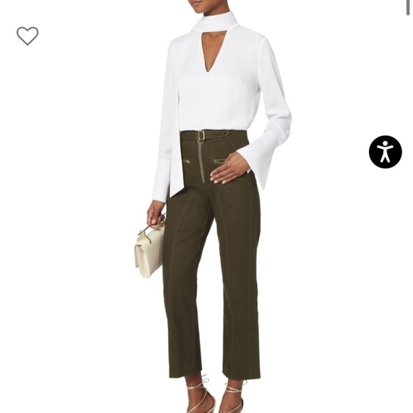 Intermix Rinnah Tie Detail Choker Neck Blouse - Picture 2 of 9